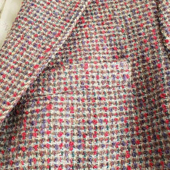 VTG GUC Jones of New York Haberdashery Women's Tweed Blazer. Size 8. - Picture 6 of 9